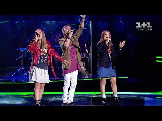 Oleksandr, Angelina, Veronika – 'Oy u hayu pry Dunayu' – The battles – Voice.Kids – season 4