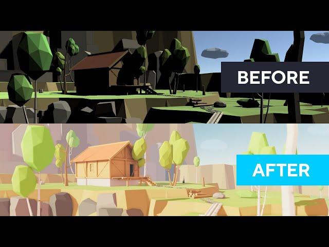 Unity 2020 Tutorial - Lighting And Post-Processing Low Poly Scene