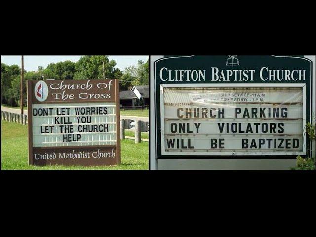 Funny Church Signs that will go to Hell