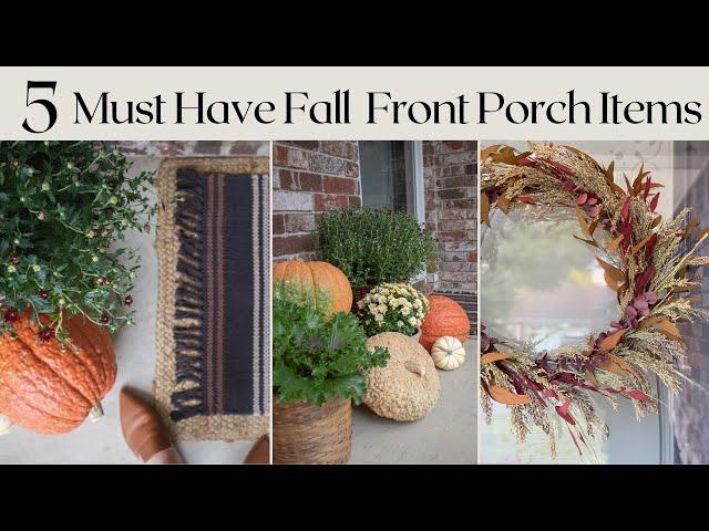 Fall Front Porch Decor Must Haves