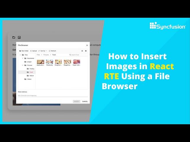 How to Insert Images in React Rich Text Editor Using a File Browser