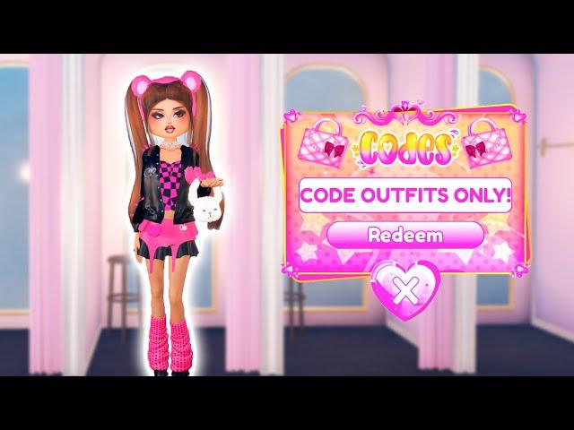 Only Using CODE ITEMS in Dress to Impress!