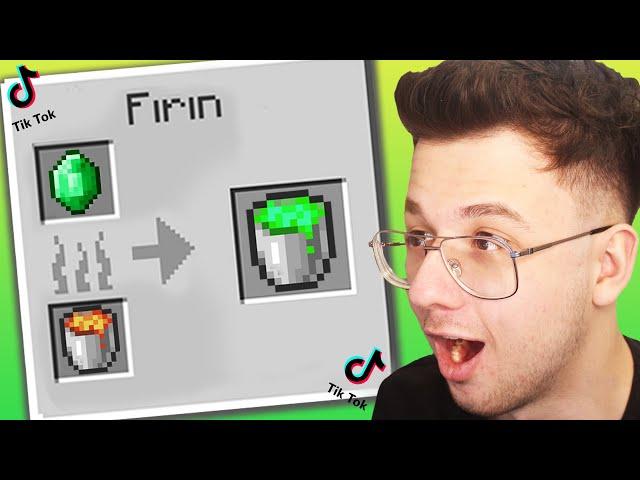 VİRAL minecraft TİKTOK hilelerini denedim! 4