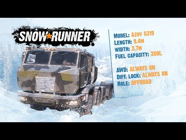 Snowrunner: A look at the Azov 5319 (KamAZ-6560M)