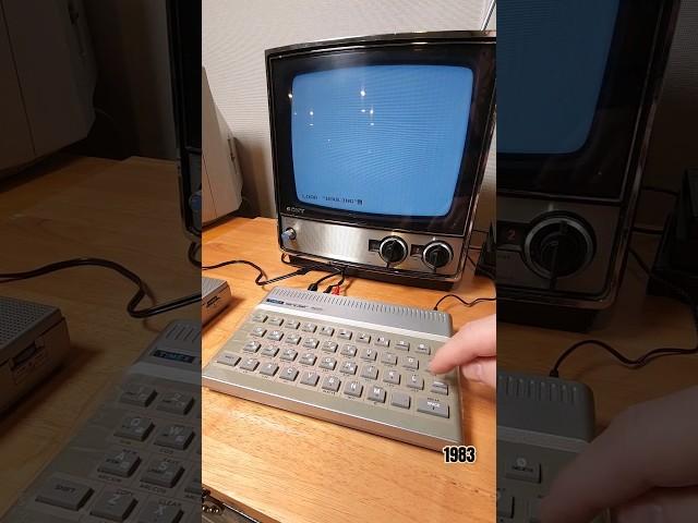 Timex Sinclair 1500, 1983.  The Bowling game #shorts #vintagegaming
