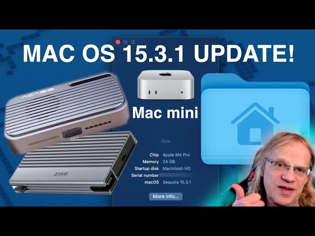 Mac Mini UPDATE! External Home Drive, What you need to Know!