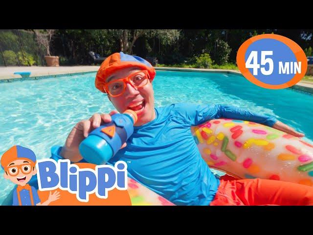 Blippi's Pool Party!! | Educational Videos for Kids | Fun Summer Activities