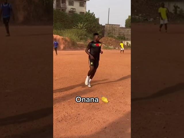 Andre Onana plays pickup after being sent home from the World Cup  (via @Andre Onana)