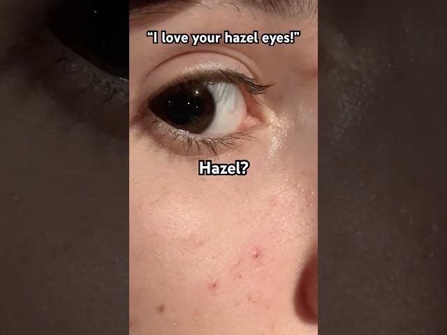 Not sure if you’d call the first part hazel or light brown but‍️#trend #eyes #eyecolor #browneyes