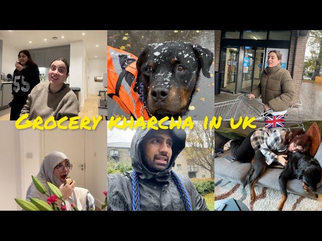 GROCERY KHARCHA IN UK  | ANYA MADE STEAKS  | SNOW IN CARDIFF | VLOG 470