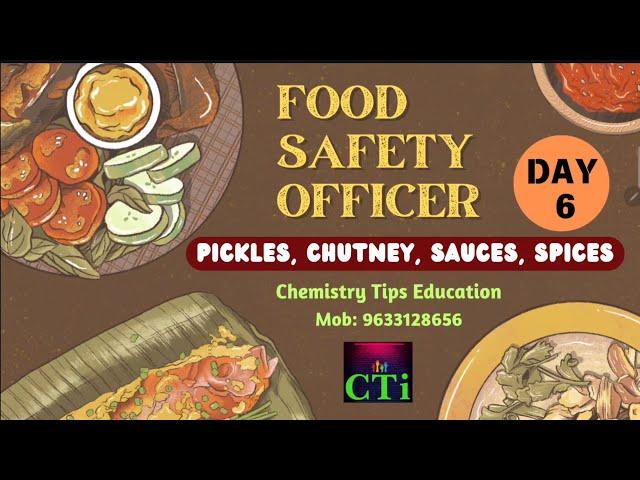 Day 6Food technologyFood safety officer exam‍PYQs with Explanations