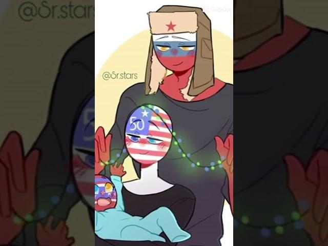 #countryhumans // Russia x America = RusAme