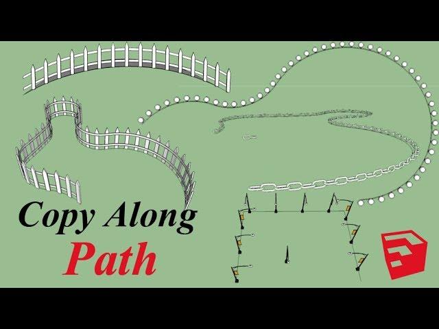 Path Copy Plugin For Sketchup | Copy Along Path in SketchUp