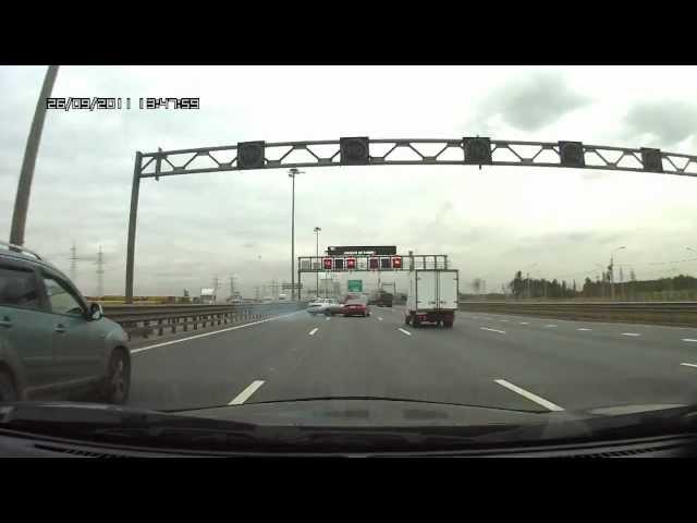 NEW scary car accident on highway in Russia!Honda Civic crsh!ДТП