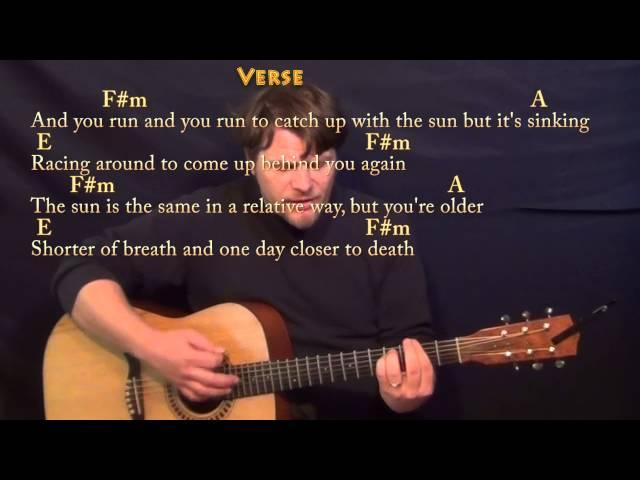 Time (Pink Floyd) Strum Guitar Cover Lesson with Chords/Lyrics