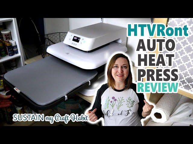 HTVRont AUTO HEAT PRESS MACHINE REVIEW with First T-Shirt Project