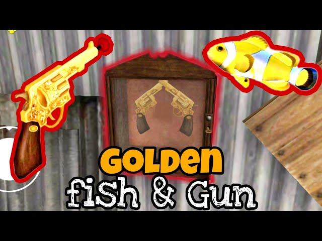 Ice Scream 3 - How To Find Golden Fish  & Get Golden Revolver 