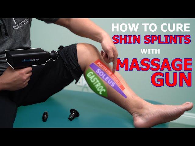 How To Use A Massage Gun On Shin Splints | Physical Therapist Teaches