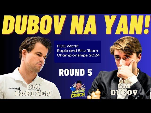 KAHIT SI MAGNUS KA PA! SACRIFICE PA RIN! DUBOV NA YAN EH! Carlsen vs Dubov! Fide World Team 2024