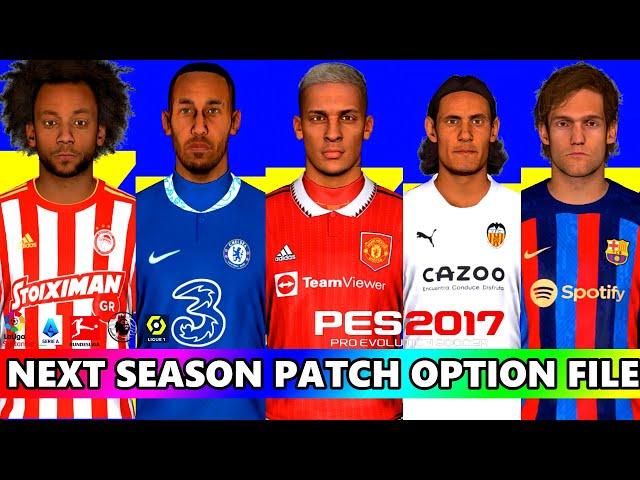 Pes 2017 next season patch option file 2023