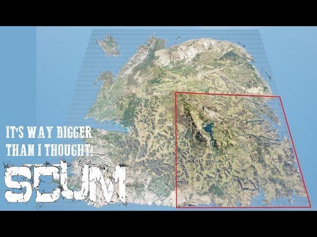 SCUM // It's Way Bigger Than We Thought!  Cheats Reveal Hidden Map!