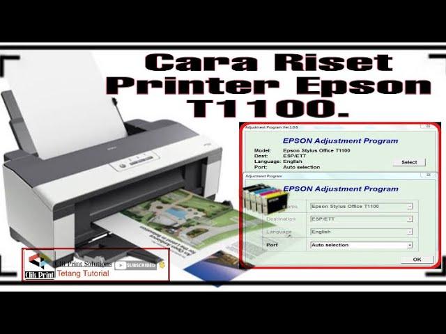 How to Reset Epson T1100 Printer, the printer service required