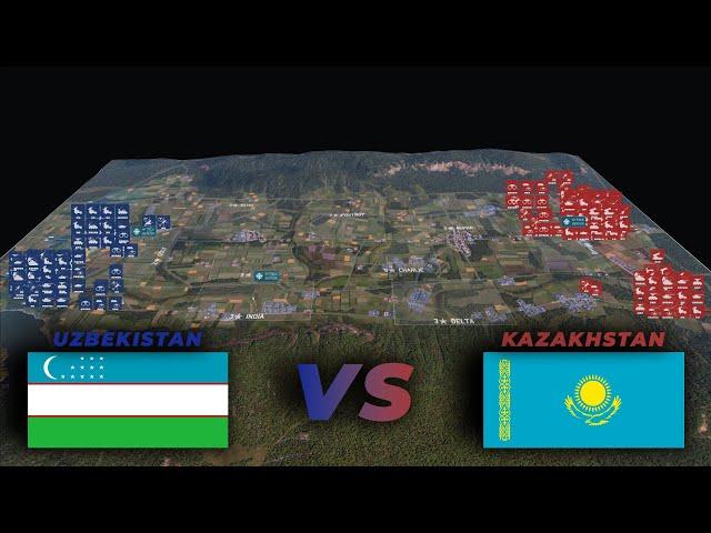 70.000 UZBEKISTAN ARMY vs 80.000 KAZAKHSTAN ARMY | WARNO