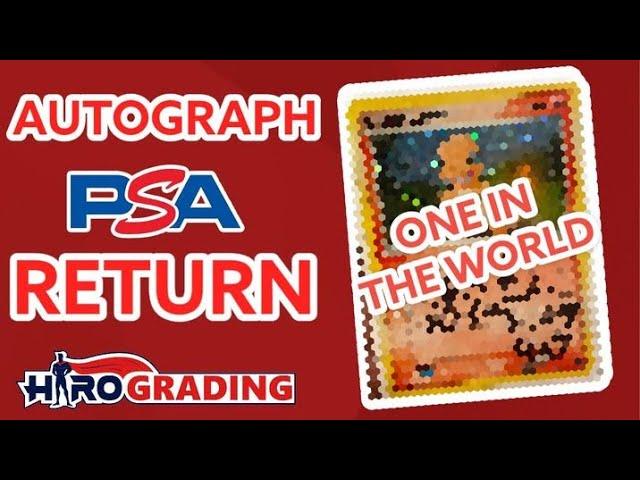 KEN SUGIMORI AUTOGRAPHED POKEMON PSA RETURN - ONLY 1 IN THE WORLD!