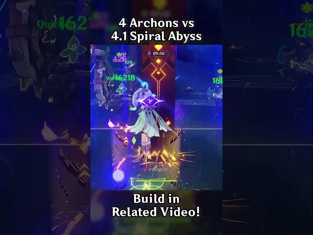 4 ARCHONS VS 4.1 SPIRAL ABYSS