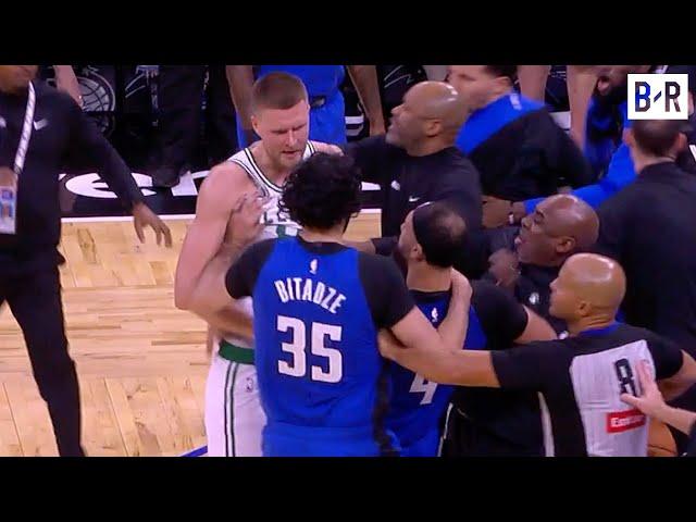 Kristaps Porzingis & Magic Get Chippy, Goga Bitadze Gets Ejected