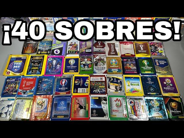 ¡ABRIENDO 40 SOBRES DE DIFERENTES COLECCIONES!