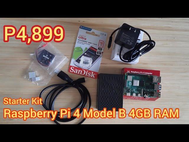 Raspberry Pi 4 Model B Starter Kit 4GB RAM  | Unboxing | Assemble Case | Testing Android TV 11