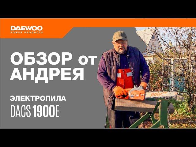 Какую электропилу купить? Легкая, компактная цепная пила DAEWOO DACS 1900E