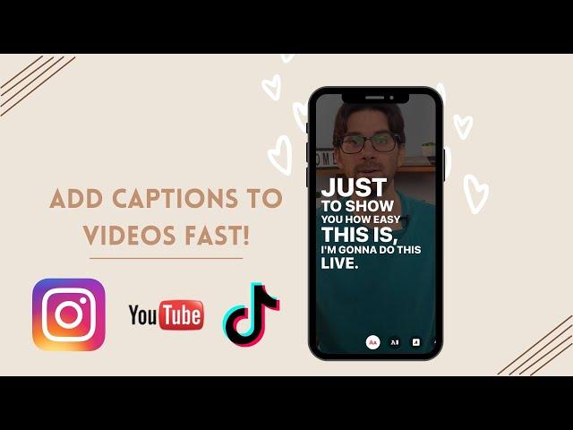 How to Automatically Add Captions to Instagram Videos | Step by Step Guide 2021
