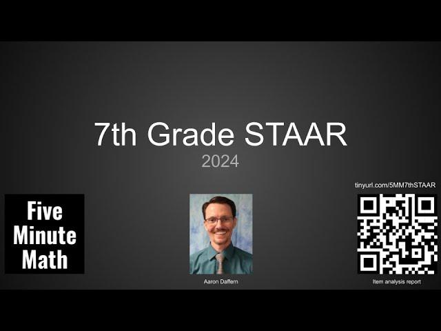 7th Grade Mathematics STAAR [2024] from Five Minute Math