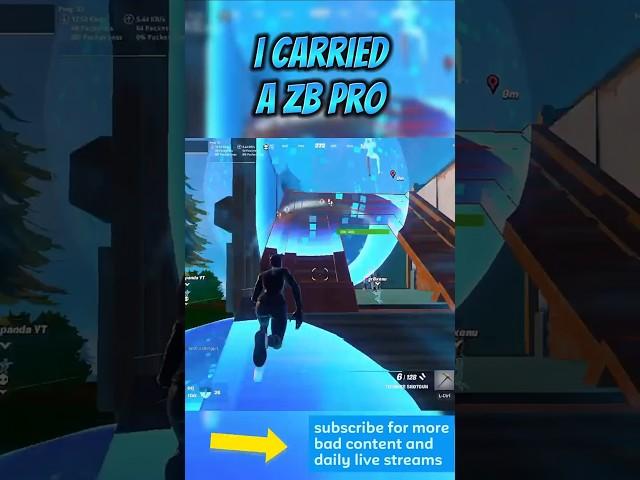 MOM CARRIED a ZB PRO  @TANNERPANDA #fortnite #fortniteclips