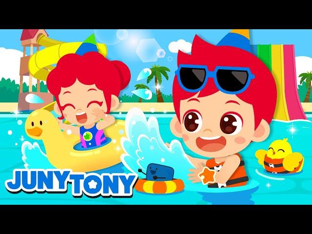 Parque Aquático | Brincando na Piscina | Música Infantil | JunyTony em Português