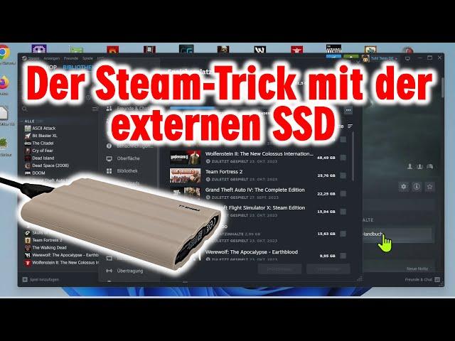 Der Steam Trick mit der externen SSD