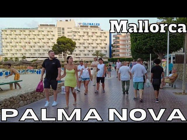 Mallorca PALMA NOVA Town Centre and Beach Promenade Walk Tour MAJORCA Balearic Islands