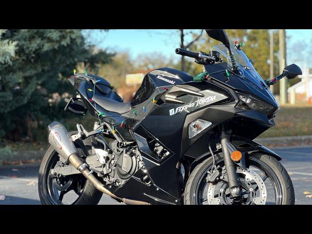 DJI Action 5 pro + DJI mic 2 on a Kawasaki Ninja