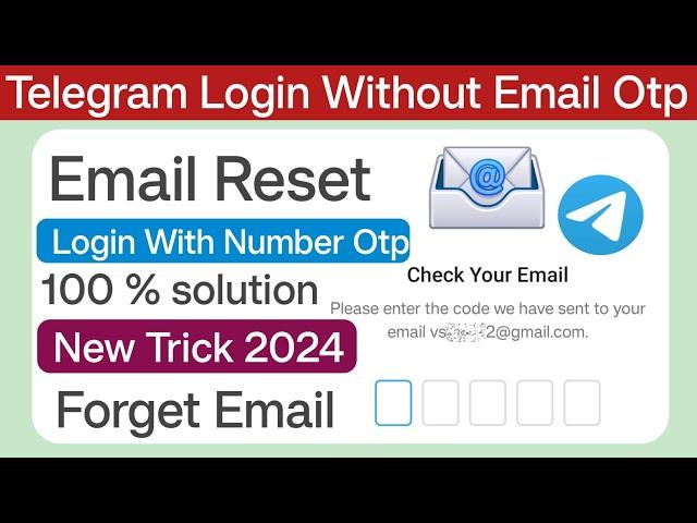 telegram email otp problem | forget telegram email | reset telegram Email | login telegram without