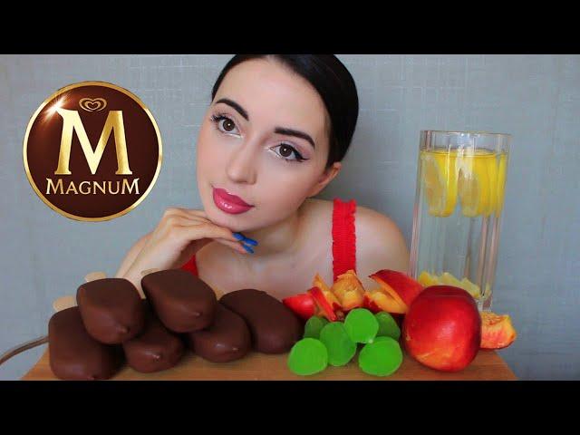 6 МОРОЖЕНО MAGNUM ЗА РАЗ / Смогу ? / Mukbang Ayka Emilly