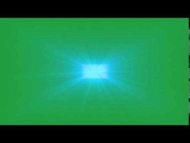 Blue Light Rays Green Screen and Screen Overlay