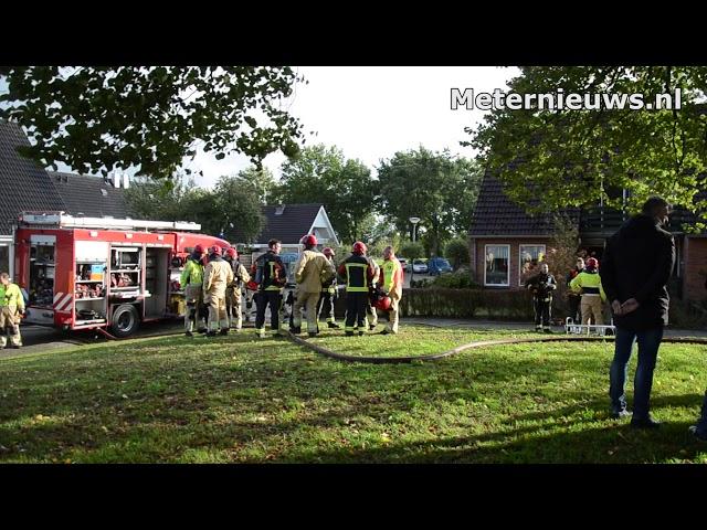 Brandweervrouw gewond na woningbrand in Vlagtwedde