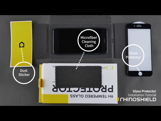 RhinoShield 9H 3D Glass Screen Protector Installation Tutorial