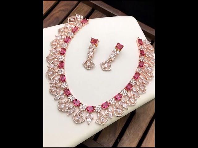 Diamond ruby necklace design, #fashion #viral #shorts #reels