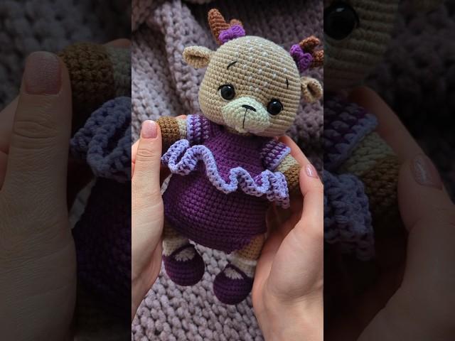 Очаровательная оленяшка готова   #crochet #вязаниекрючком #amigurumi #handmade