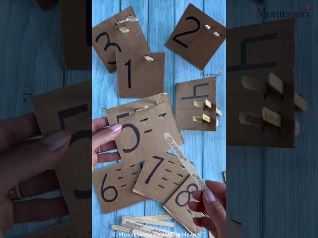 DIY Montessori Cards & Counters #diycrafts  #montessoriactivity  #montessori