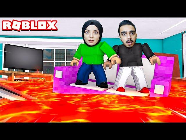 LAV HIZLA YÜKSELİYOR !!  Roblox The Floor Is LAVA!