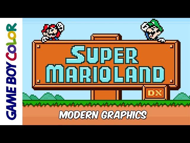 [Longplay] GBC - Super Mario Land DX [Hack] [100%, Modern Graphics] (4K, 60FPS)